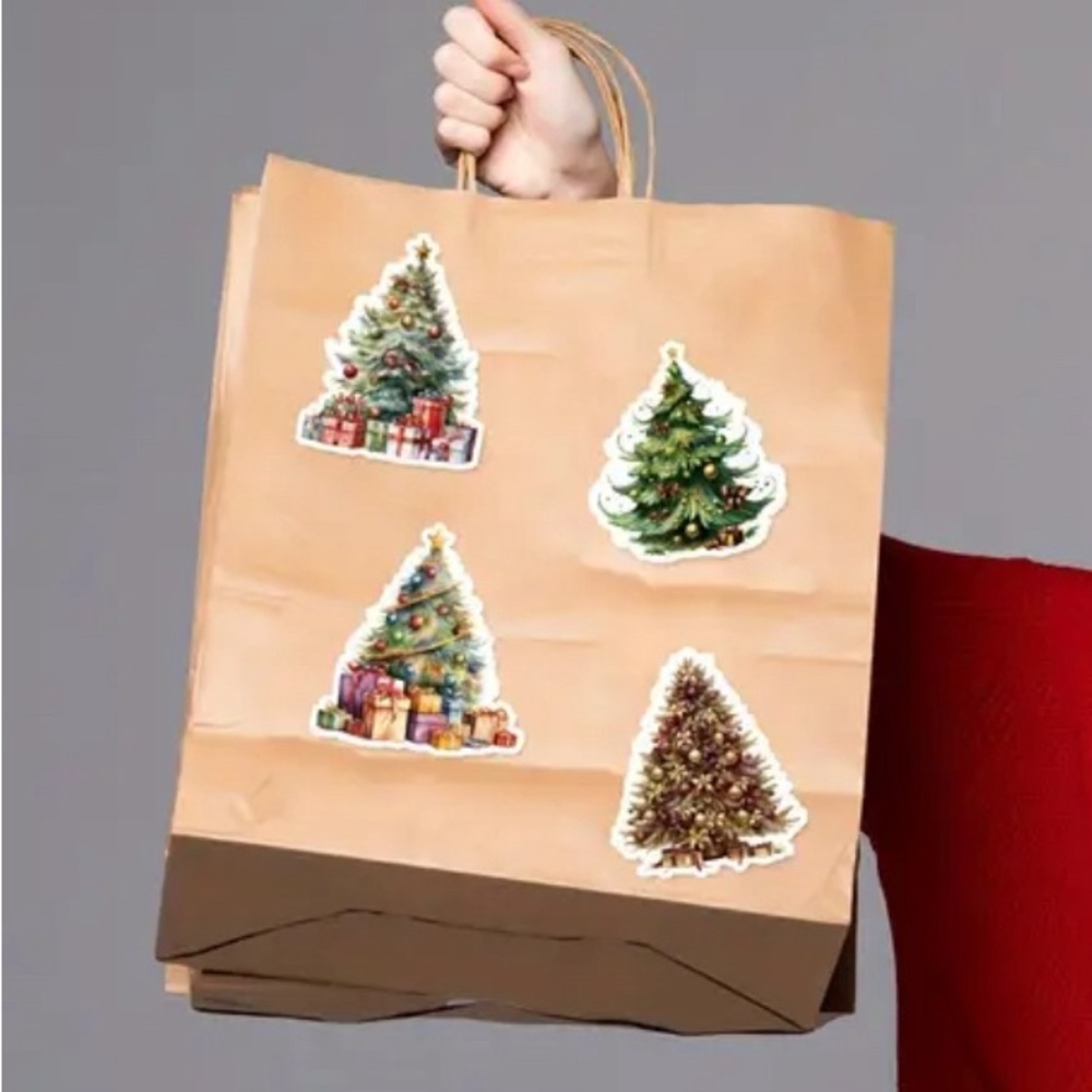 Festive Christmas Tree Sticker Set - Multicolor - Picture 3 of 6